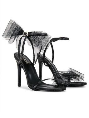 Revolve RAYE Bubbly Bow Heel in Black Size 9